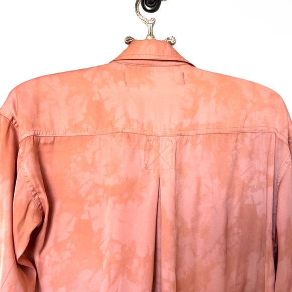 Free People We The Free Peach/Salmon Long Sleeve Button Downs Shirt Size… - Picture 11 of 14